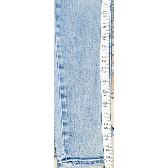 Bridge by Gly Buckle Womens Distressed Mid-Rise Skinny Jeans  Size 26L EUC - Picture 5 of 8